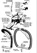 Page L Diagram and Parts List for 266 1987-11 Husqvarna Chainsaw