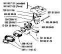 Page A Diagram and Parts List for 266 1988-06 Husqvarna Chainsaw