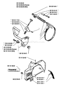Part Location Diagram of 501536202 Husqvarna Hand Guard