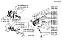 Page H Diagram and Parts List for 266 1988-06 Husqvarna Chainsaw
