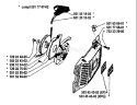 Page K Diagram and Parts List for 266 1989-02 Husqvarna Chainsaw