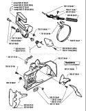 Page C Diagram and Parts List for 266 1989-02 Husqvarna Chainsaw