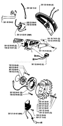 Page G Diagram and Parts List for 266 1989-02 Husqvarna Chainsaw