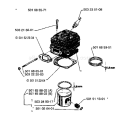 Part Location Diagram of 501659403 Husqvarna Piston