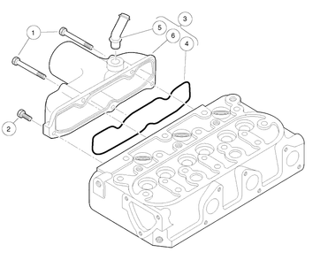 Diesel Inlet Manifold Diagram and Parts List for HUV4421GXP 2009 Husqvarna Lawn Tractor