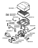 Page A Diagram and Parts List for 268 1987-05 Husqvarna Chainsaw