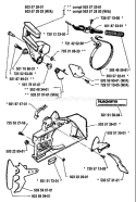 Page C Diagram and Parts List for 268 1989-02 Husqvarna Chainsaw