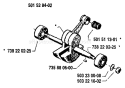 Page E Diagram and Parts List for 268 1989-02 Husqvarna Chainsaw