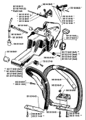 Page F Diagram and Parts List for 268 1989-02 Husqvarna Chainsaw