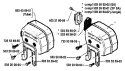 Page H Diagram and Parts List for 268 1989-02 Husqvarna Chainsaw