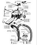 Page K Diagram and Parts List for 268 1990-05 Husqvarna Chainsaw