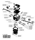 Page B Diagram and Parts List for 268 1993-09 Husqvarna Chainsaw