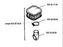 Page G Diagram and Parts List for 268 1993-09 Husqvarna Chainsaw