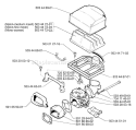 Part Location Diagram of 503446571 Husqvarna Filter Holder Lower