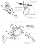 Page D Diagram and Parts List for 268 1997-01 Husqvarna Chainsaw