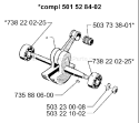 Page F Diagram and Parts List for 268 1997-01 Husqvarna Chainsaw