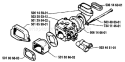 Part Location Diagram of 506146001 Husqvarna Gasket