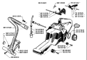 Page G Diagram and Parts List for 268K 268 K 1989-01 Husqvarna Concrete Saw