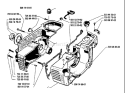Page D Diagram and Parts List for 268K 268 K 1991-04 Husqvarna Concrete Saw