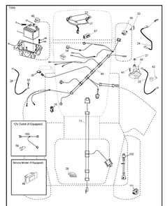 Electrical Diagram and Parts List for YTH22V46 (96045004800)(2013-09) Husqvarna Lawn Tractor