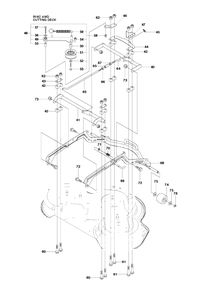 Mower Deck / Cutting Deck 2 Diagram and Parts List for R16CAWD (966830301)(2010-07) Husqvarna Lawn Tractor