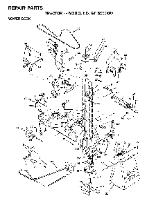 Mower Deck / Cutting Deck Diagram and Parts List for GTH2550XPA (954567116)(2001-01) Husqvarna Lawn Tractor