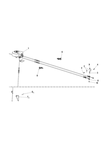 Control Panel And Discharge Chute 7 Diagram and Parts List for ST427T  Husqvarna Snow Blower