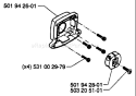 Page C Diagram and Parts List for 26H 26 H 1995-01 Husqvarna Hedge Trimmer