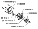 Page D Diagram and Parts List for 26H 26 H 1995-01 Husqvarna Hedge Trimmer