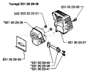 Page I Diagram and Parts List for 26H 26 H 1995-01 Husqvarna Hedge Trimmer