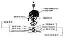 Page N Diagram and Parts List for 26L 26 L 1993-05 Husqvarna Trimmer