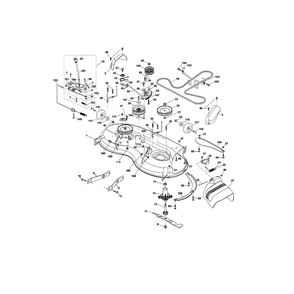 Mower Deck Diagram and Parts List for YTH2246-917287541  Husqvarna Lawn Tractor