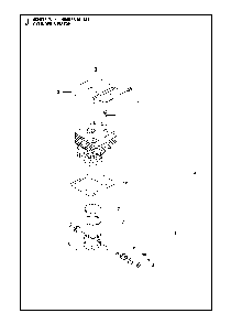 Cylinder Piston Diagram and Parts List for 580BFSMARKIII 580BTS Mark III Husqvarna Leaf Blower / Vacuum