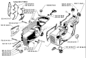 Page D Diagram and Parts List for 272XP 272 XP 1997-01 Husqvarna Chainsaw