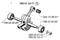 Page E Diagram and Parts List for 272XP 272 XP 1997-01 Husqvarna Chainsaw