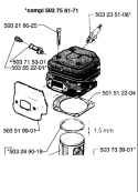 Page I Diagram and Parts List for 272XP 272 XP 1997-01 Husqvarna Chainsaw