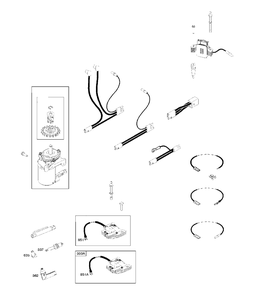 Ignition System Diagram and Parts List for 122Q720168H1 2017-01 Husqvarna Engine