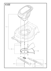 Part Location Diagram of 593738201 Husqvarna Blade Kit