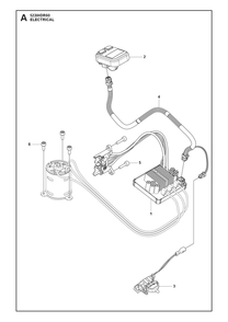 Electrical Diagram and Parts List for 522IHDR60  Husqvarna Trimmer