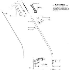 Repair Parts 2 Diagram and Parts List for 128C 2008-09 Husqvarna Trimmer