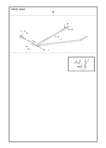 Pointer - Single Diagram and Parts List for FS520 (FS 524)(2007-08) Husqvarna Circular Saw