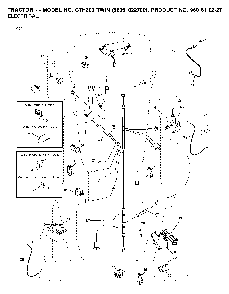 Electrical Diagram and Parts List for CTH200TWIN (96061022700)(2008-01) Husqvarna Lawn Tractor