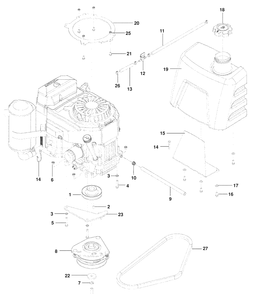 Part Location Diagram of 539132548 Husqvarna ADAPTER, RECOIL