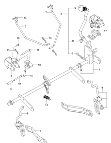 Mower Lift / Deck Lift Diagram and Parts List for Z246 (970467401-00)(2020-04) Husqvarna Lawn Mower