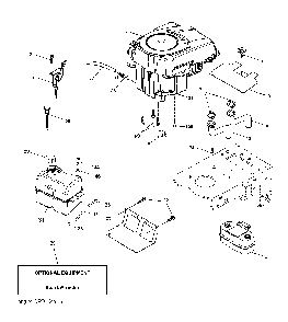 Engine Diagram and Parts List for CTH200TWIN (96061026200)(2010-01) Husqvarna Lawn Tractor
