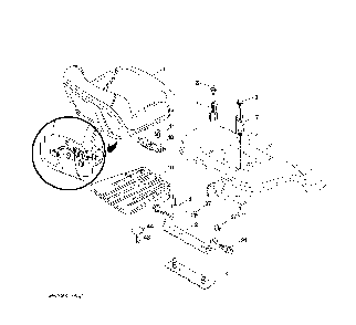 Seat Diagram and Parts List for GTH260TWIN (96041004500)(2007-02) Husqvarna Lawn Tractor