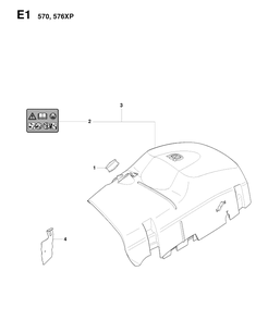 Cylinder Cover 2 Diagram and Parts List for 576XP-576XPEPA 20083100001-20100100000 Husqvarna Chainsaw