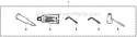 Accessories Diagram and Parts List for 281XP 2010-06 Husqvarna Chainsaw