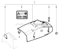 Cylinder Cover Diagram and Parts List for 281XP 2010-06 Husqvarna Chainsaw