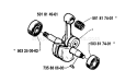 Page E Diagram and Parts List for 281 1986-01 Husqvarna Chainsaw